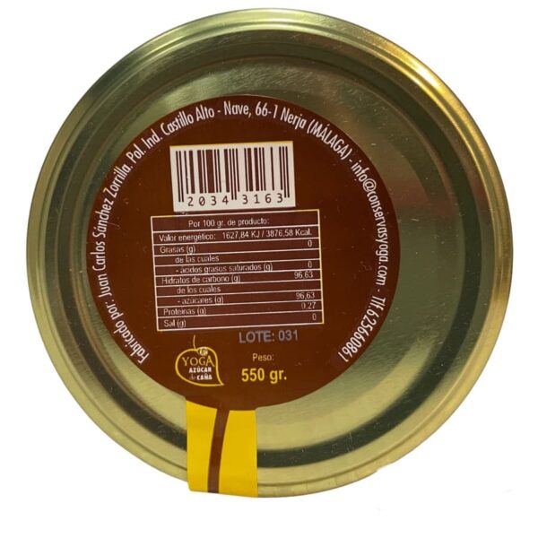 Azúcar moreno de caña, Yoga, 550g - Imagen 3