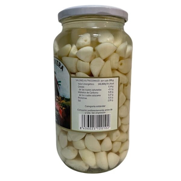 Ajos blancos Fernando, Aceitunas Chicón Lebrón, 900 g - Imagen 2
