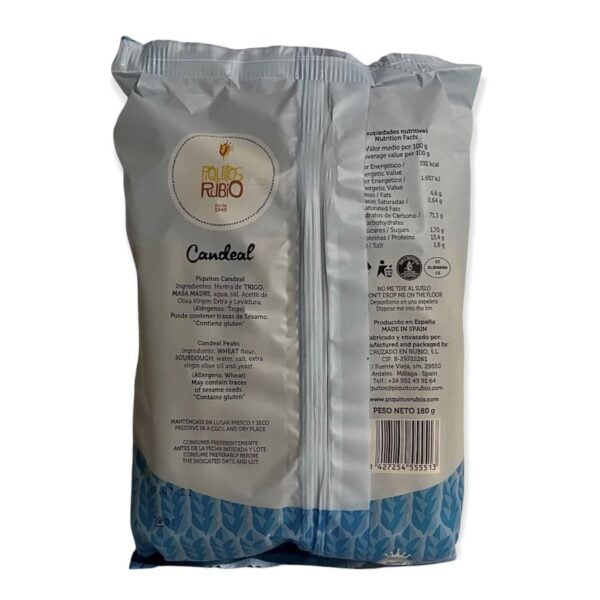 Picos Candeal, Piquitos Rubio, 180g - Imagen 2